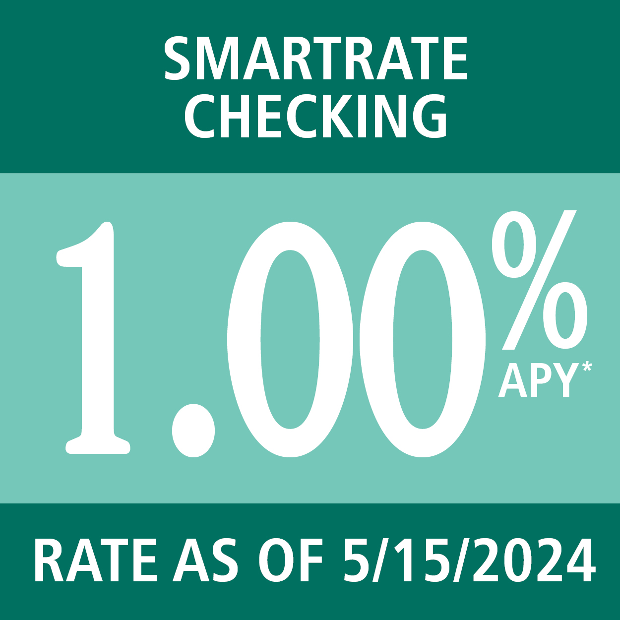 SmartRate Checking. Earn a higher interest rate without needing a